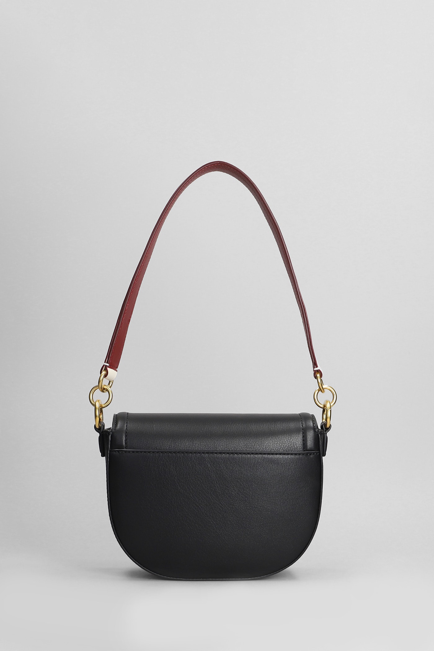 Shop Bally Code Flap Shoulder Bag In Black Leather