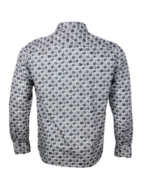 Sonrisa Shirt In Bianco - Grigio