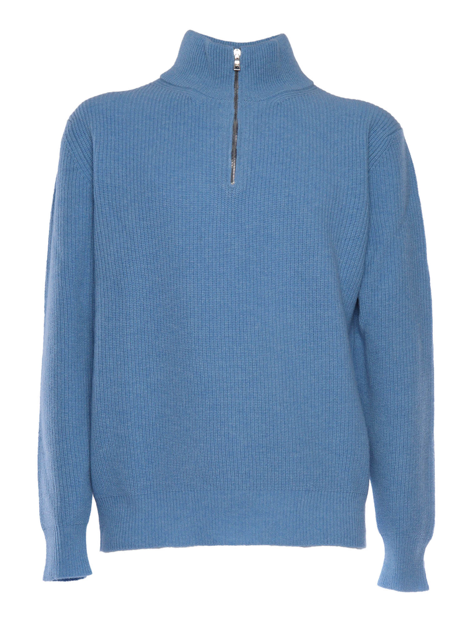 Shop Ballantyne Half Zip Pullover In Light Blue