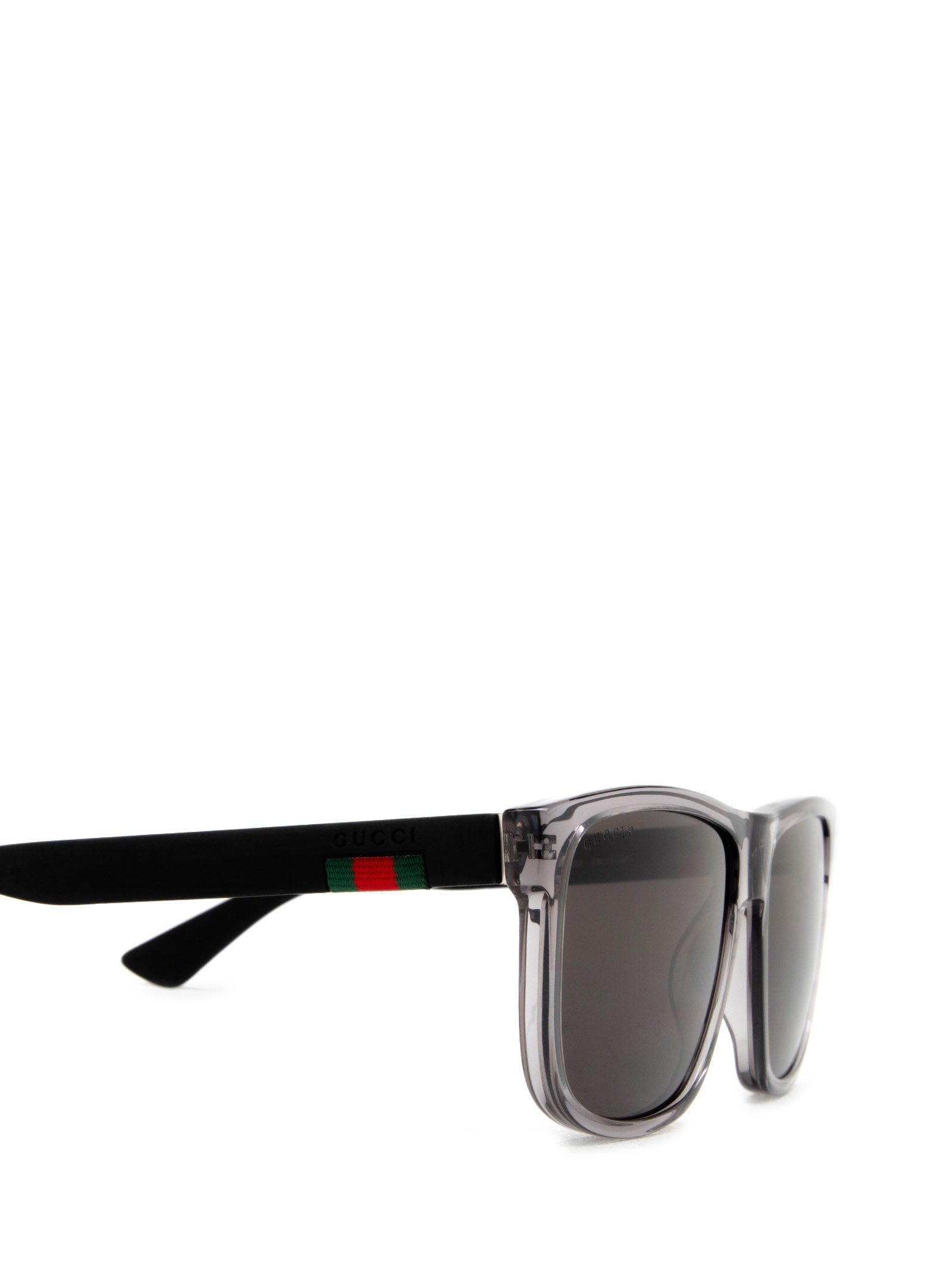 Shop Gucci Gg0010s Grey Sunglasses