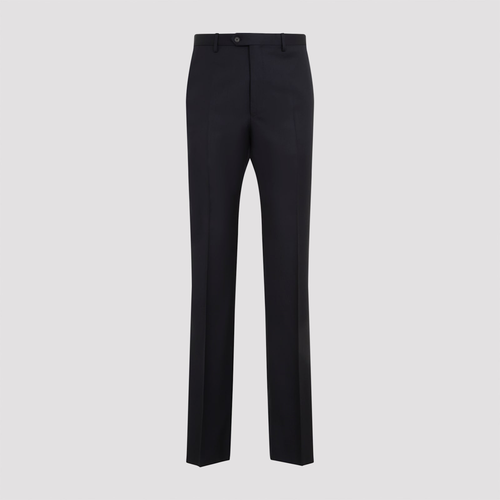 Shop Lanvin Fitted Tailored Trousers In Navy Blue