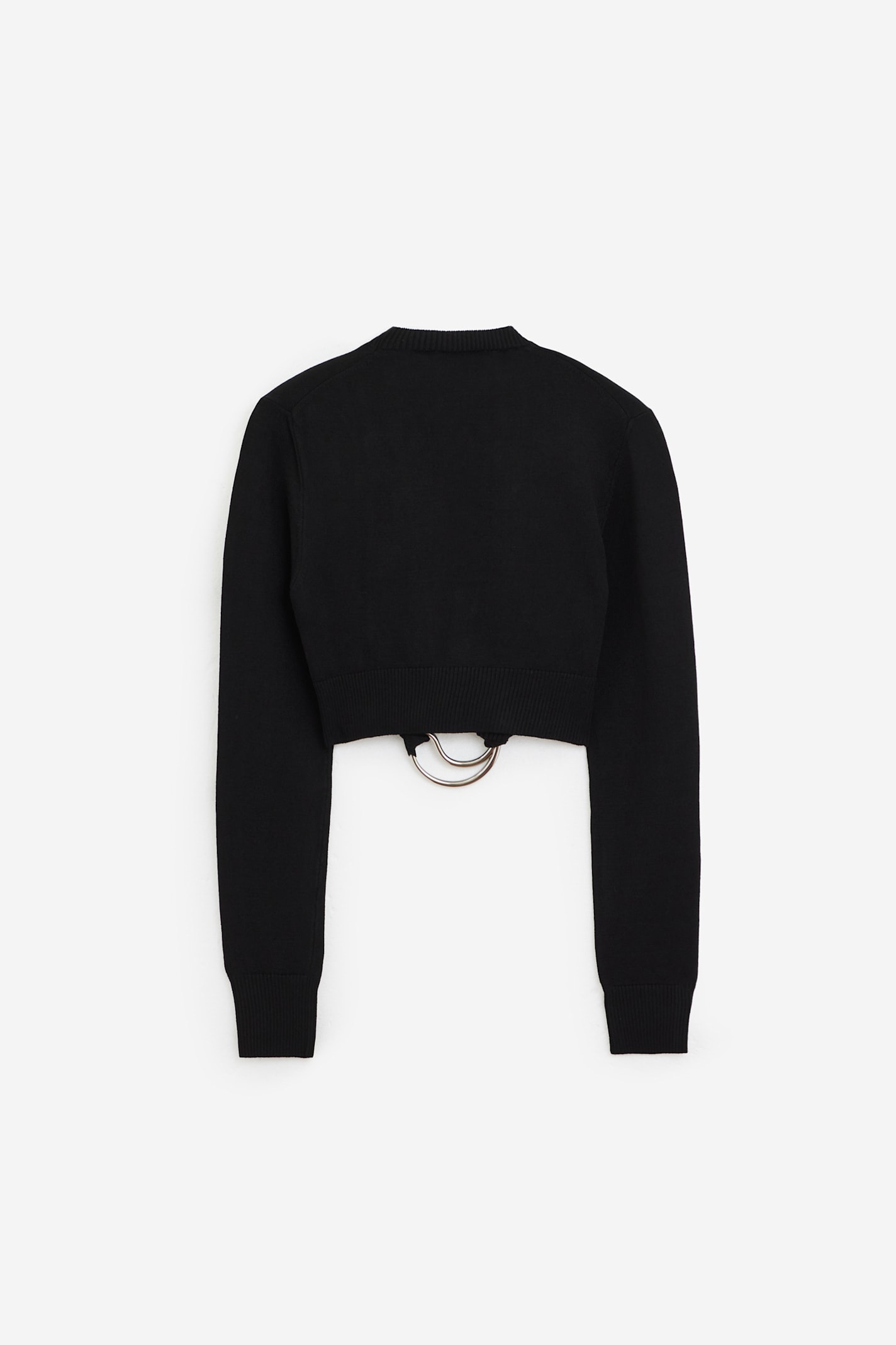 Coperni Logo Knitted C Top In Black