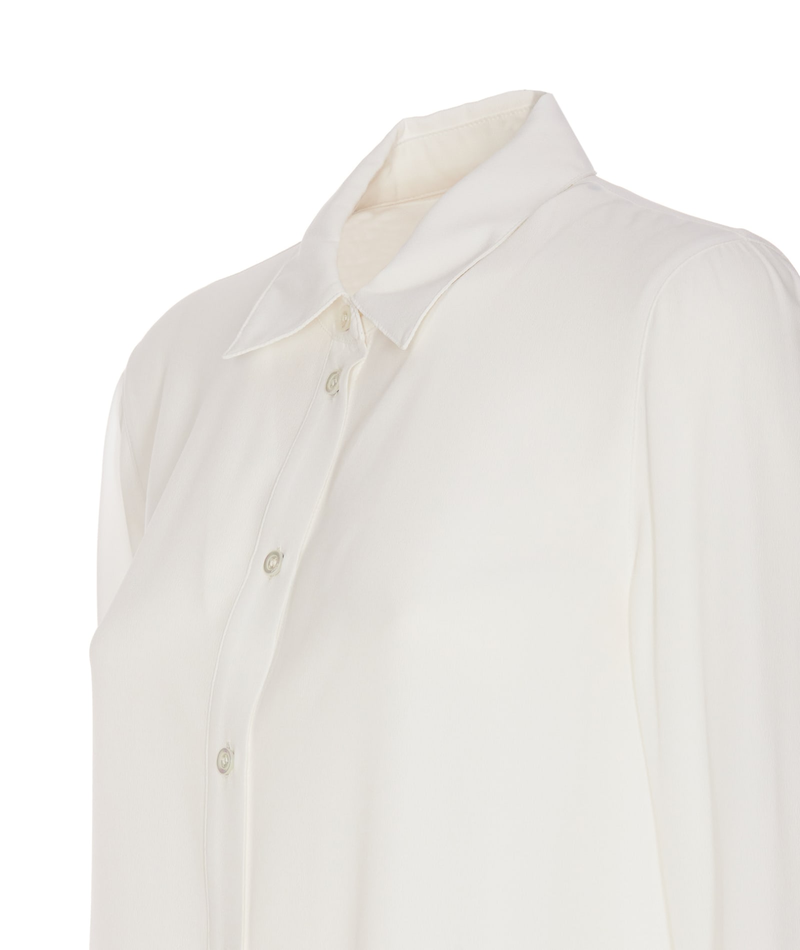 Shop Pinko New Nora Shirt In Bianco/gelato Vaniglia