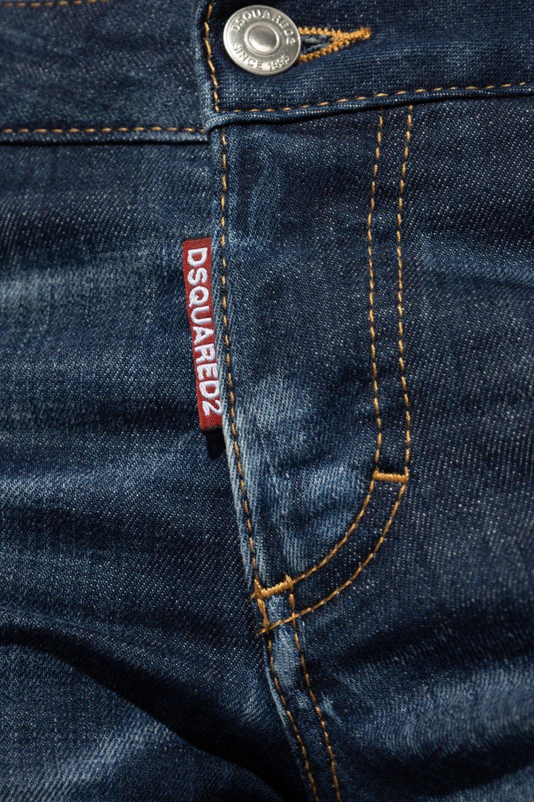 Shop Dsquared2 Jennifer Tapered Jeans In Denim