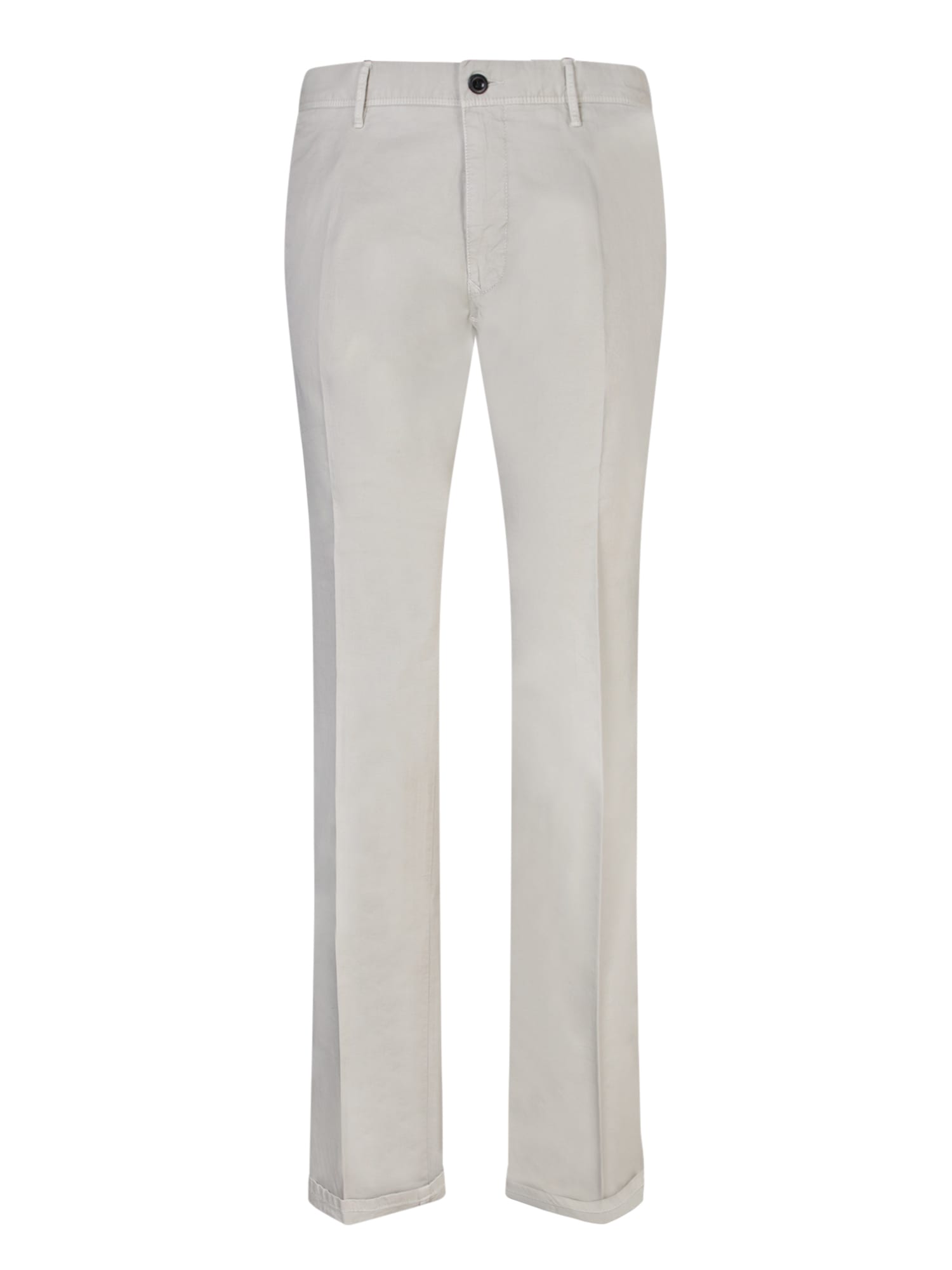 Shop Incotex Light Grey Elegant Trousers