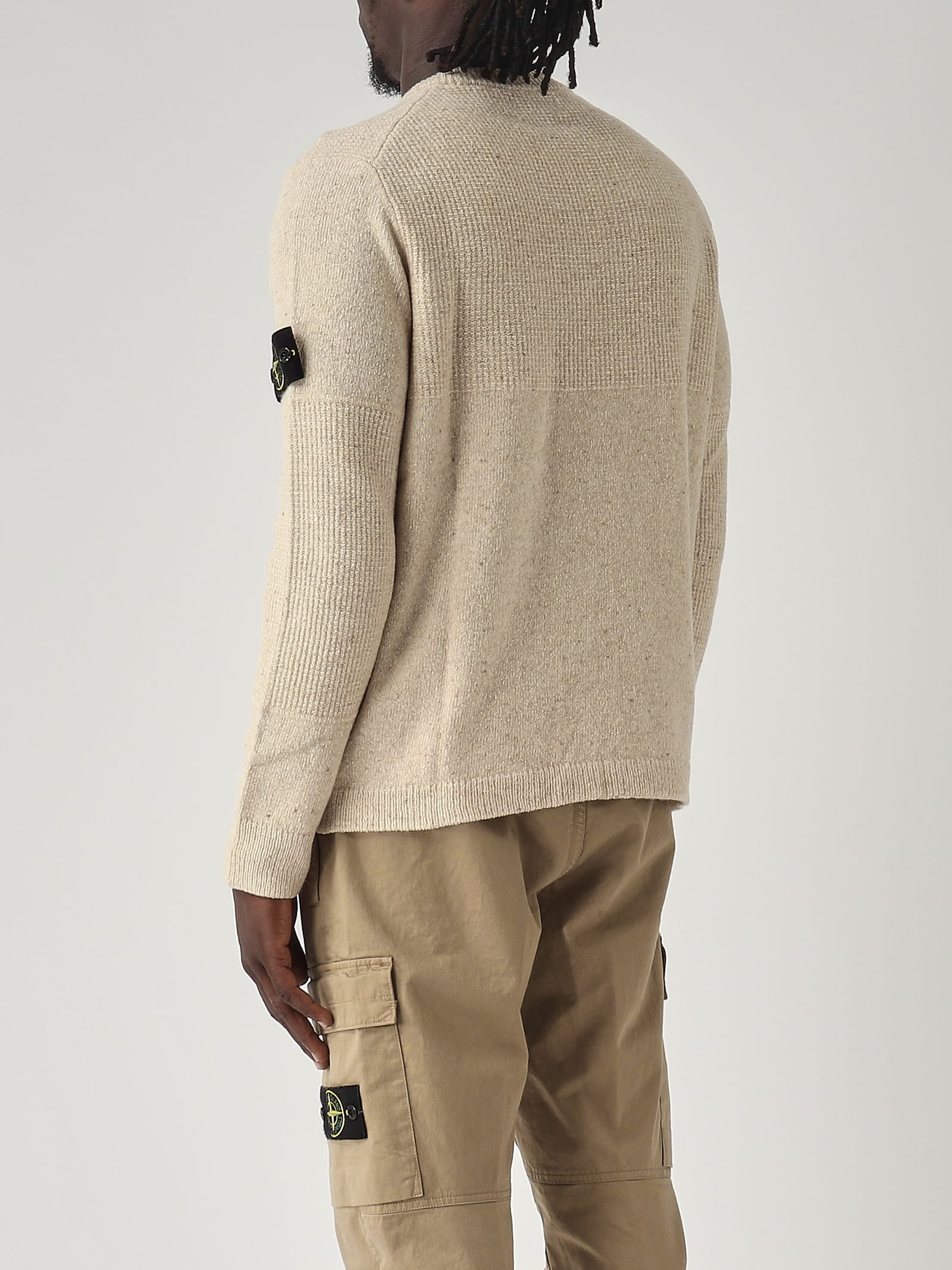 Shop Stone Island Maglia Sweater In Stucco