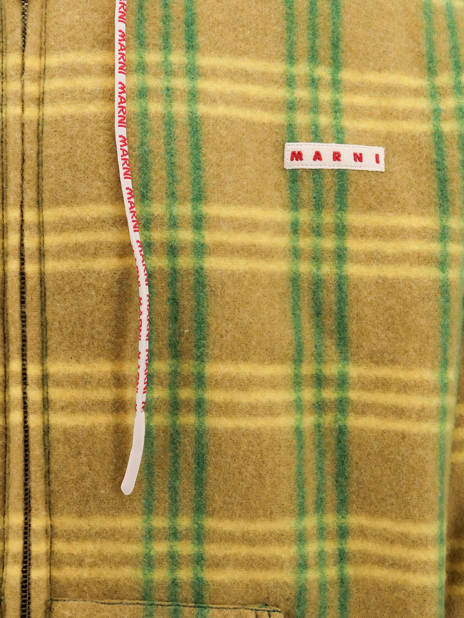 Shop Marni Coat In Multicolor