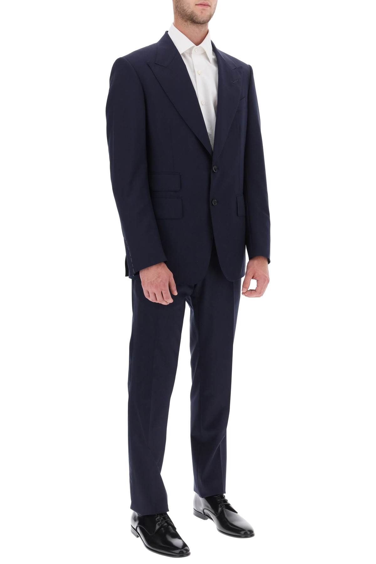 Shop Tom Ford Shelton Light Wool Suit In Blue