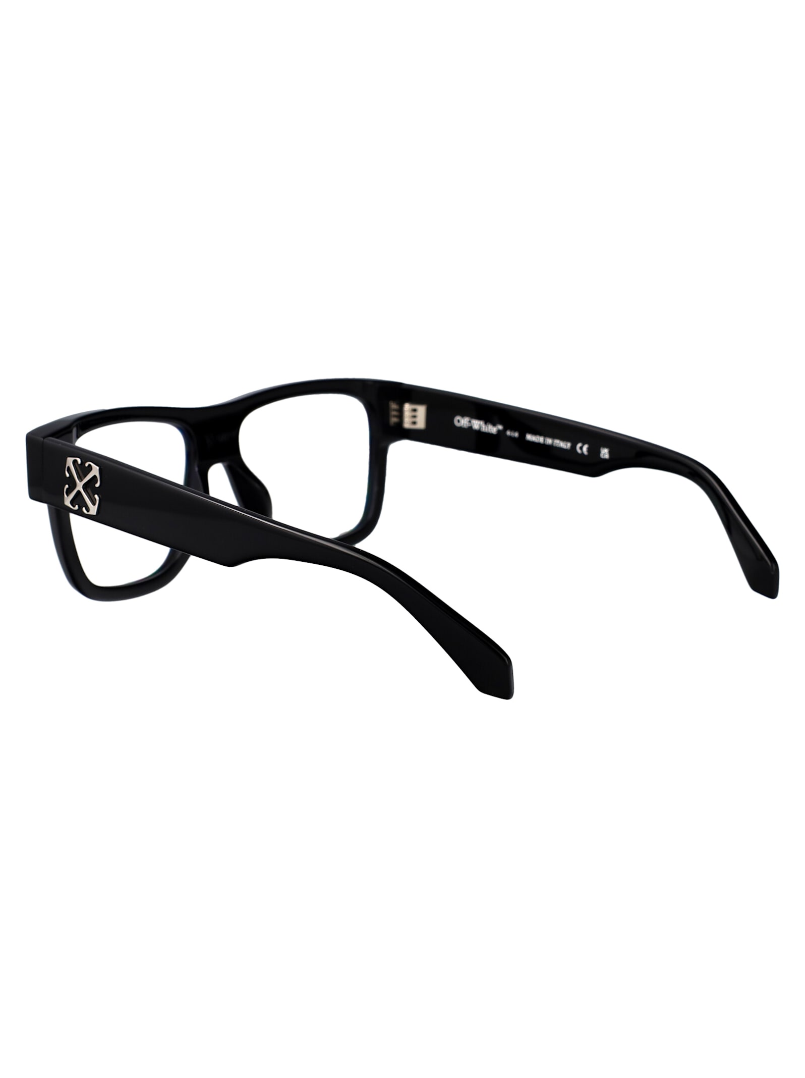 Off-white Optical Style 37 Cat-eye Glasses In 1000 Black
