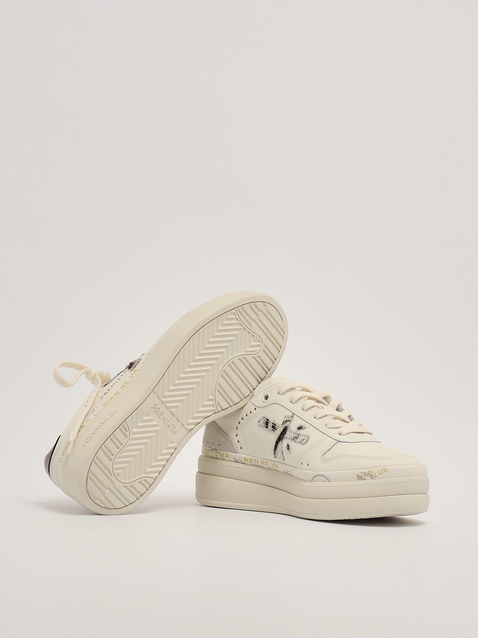 Shop Premiata Micol Sneaker In Burro