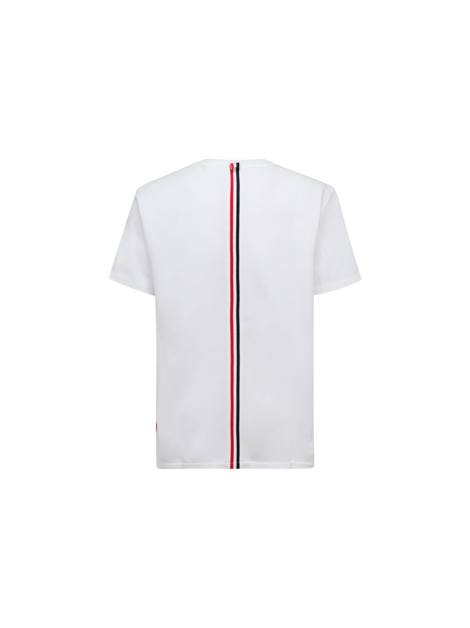 Thom Browne Jersey Relaxed Side Slit Tee Clothing In White