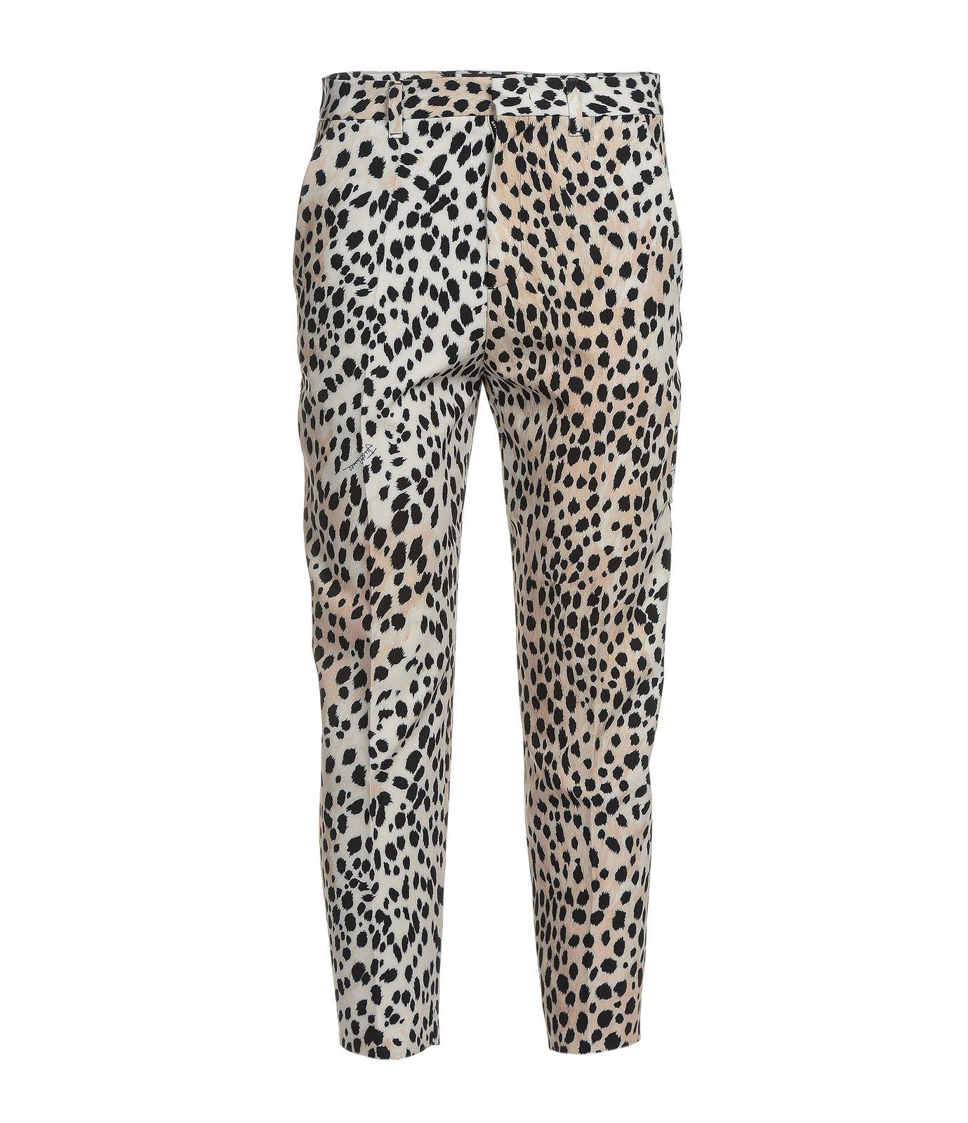 Just Cavalli Leopard Printed Cropped Pants