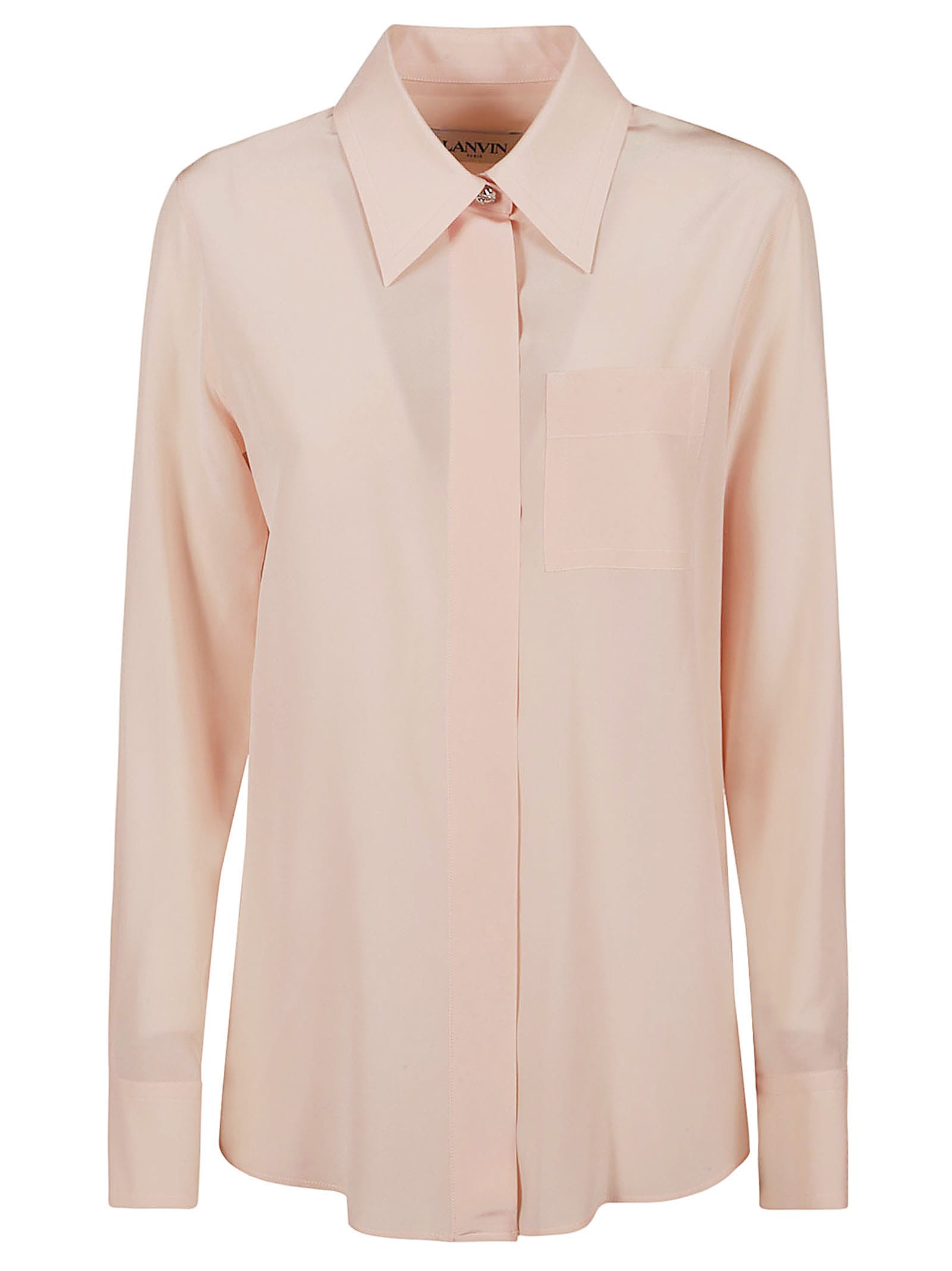 Shop Lanvin Long-sleeved Shirt In Rose