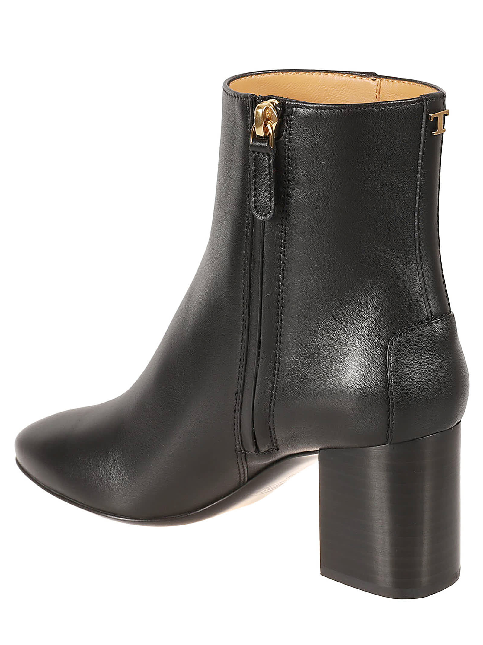 Shop Tod's H70 Ankle Boots In Cuoio/black