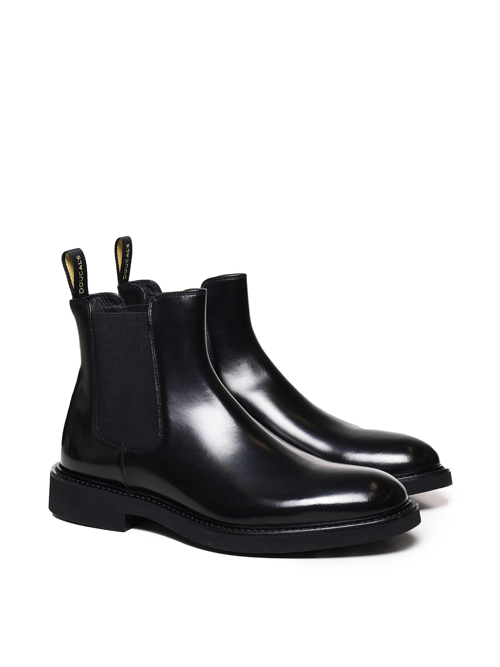 Shop Doucal's Chelsea Boot (gm) In Black