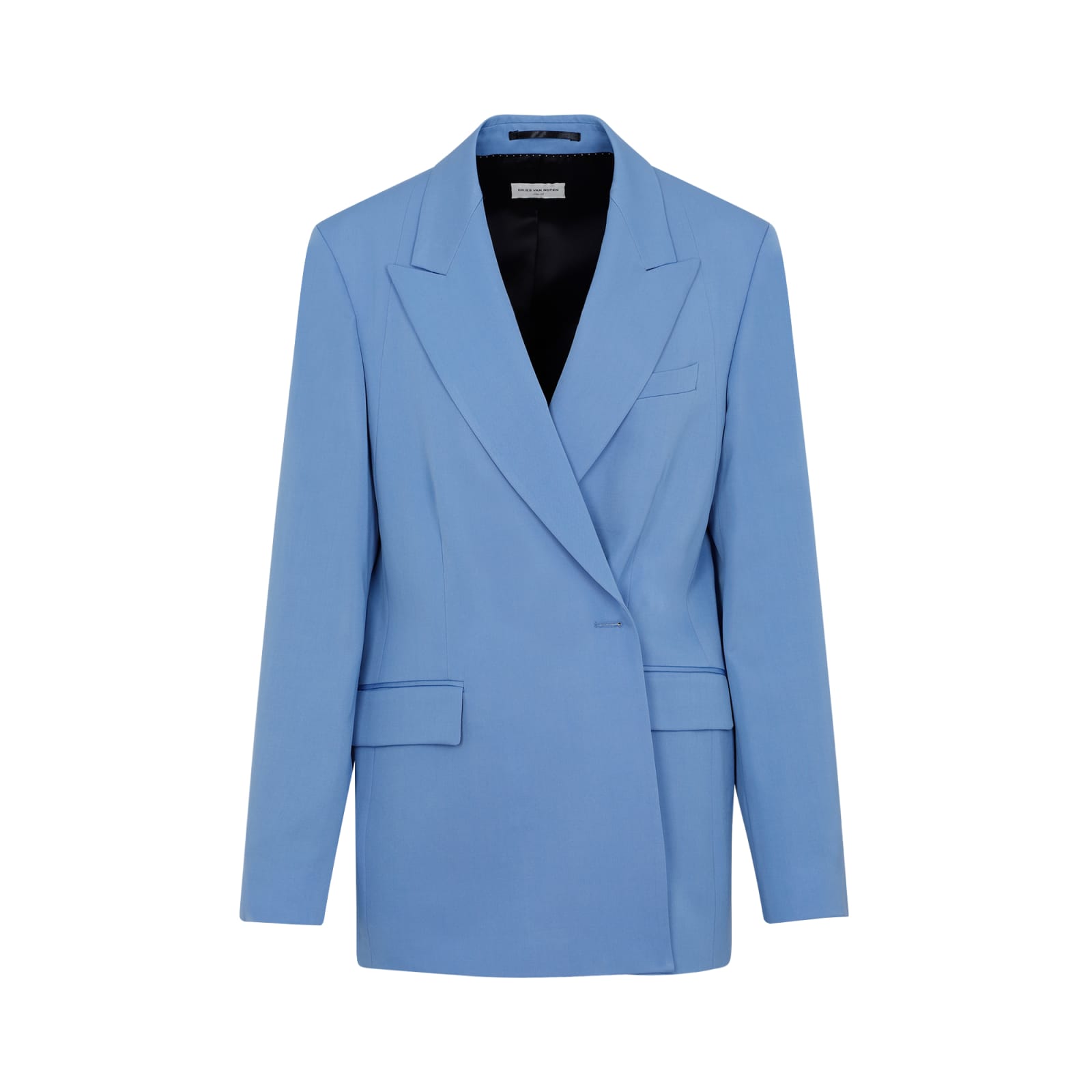 Shop Dries Van Noten Wool Beno Jacket In Light Blue