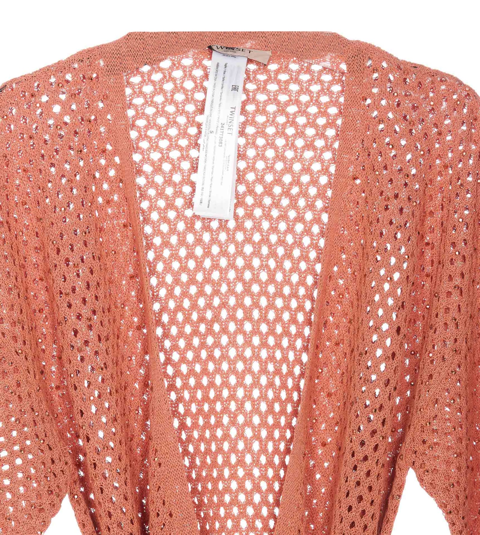 Shop Twinset Cardigan In Pink