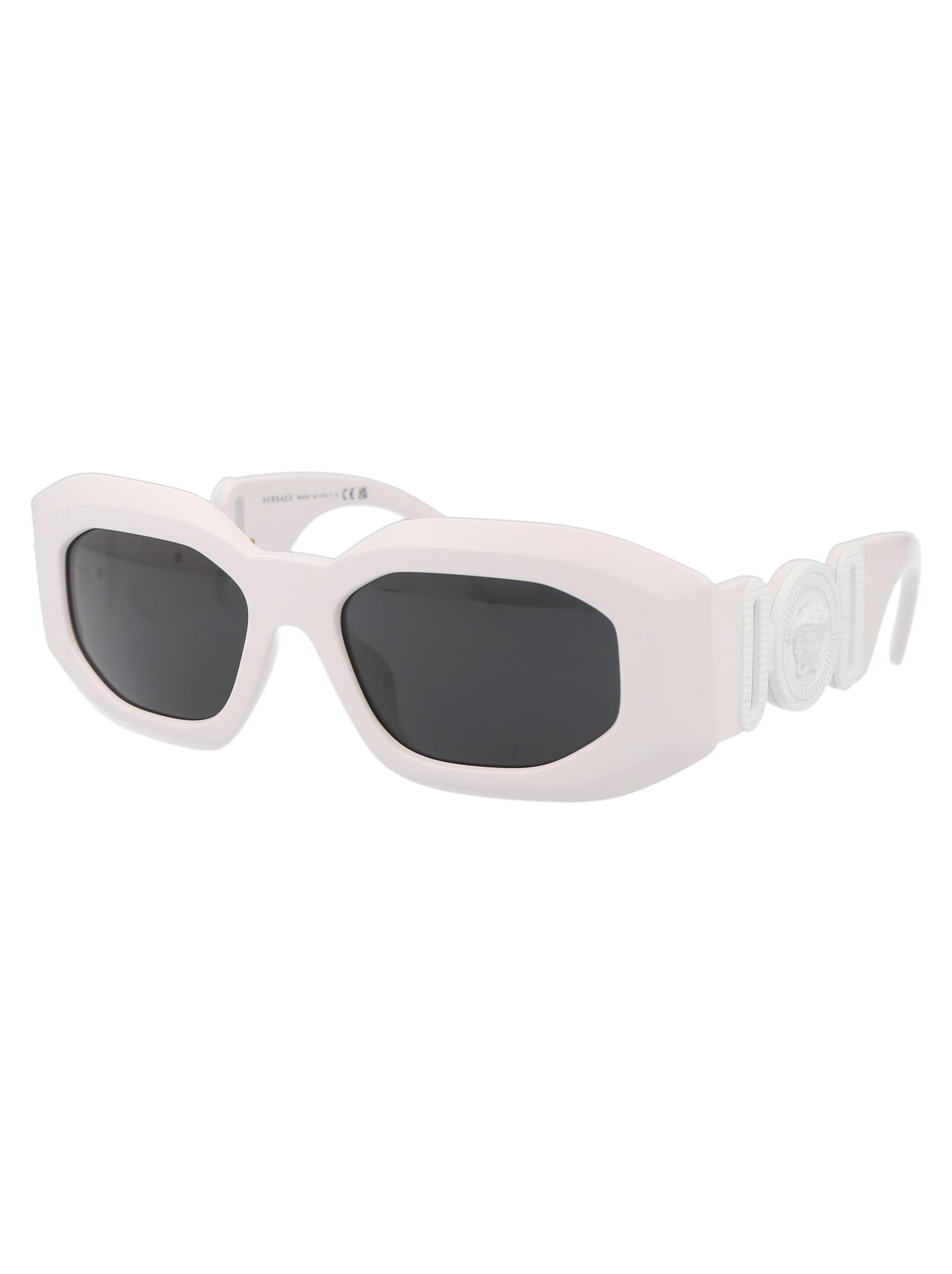 Shop Versace 0ve4425u Sunglasses In 543887 White