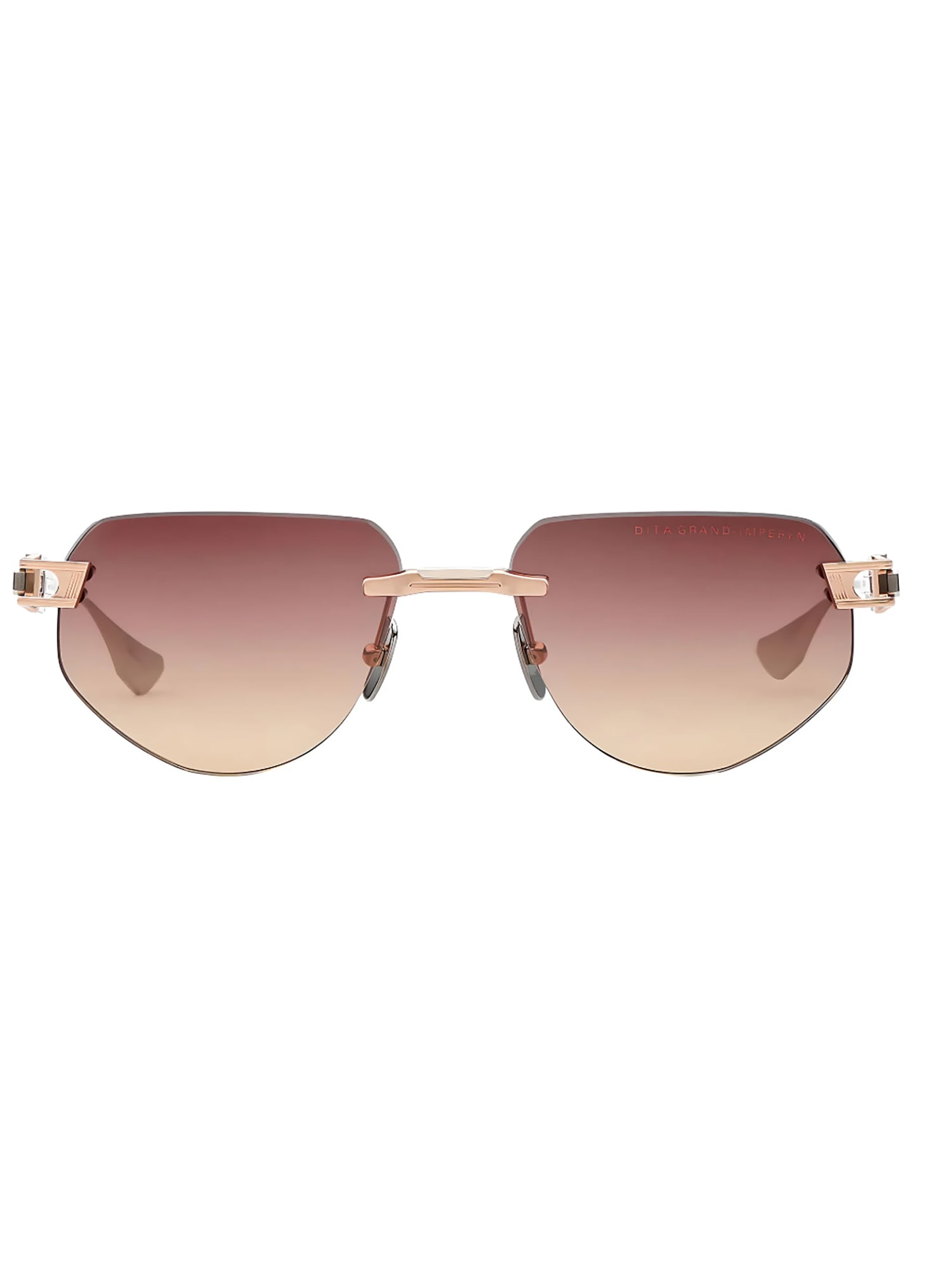 Shop Dita Dts164/a/03 Grand/imperyn Sunglasses In Rose Gold_silver