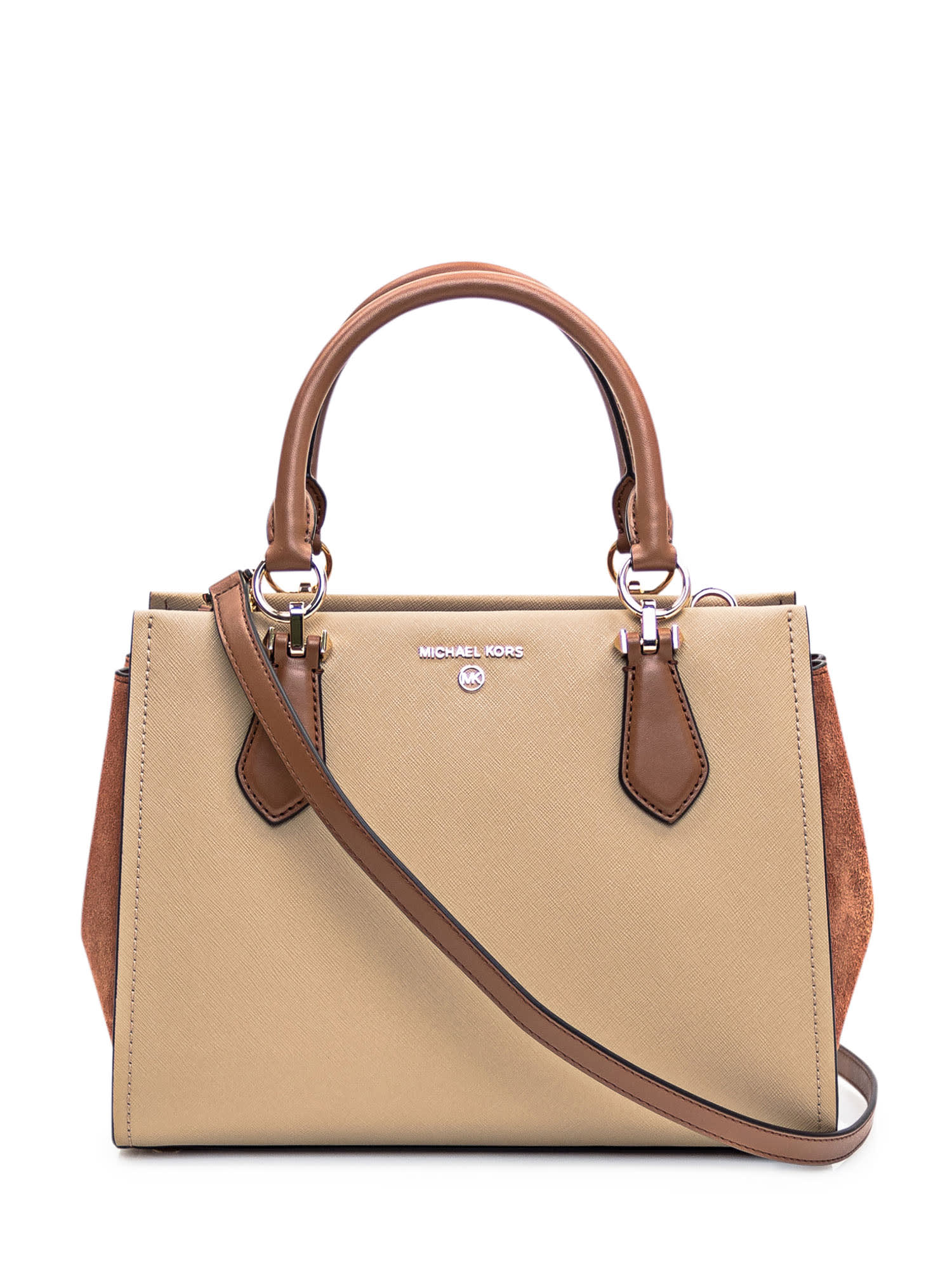 Shop Michael Kors Satchel Bag  In Camel