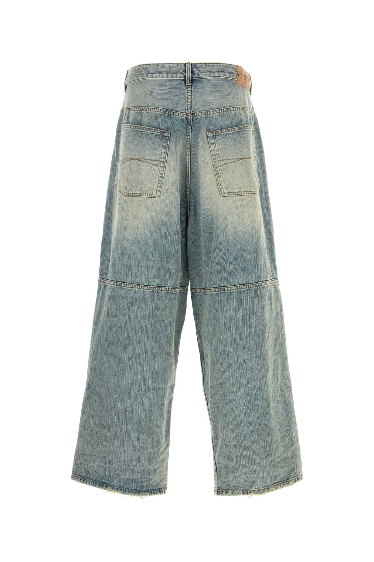 Balenciaga George V Baggy Jeans In Stained