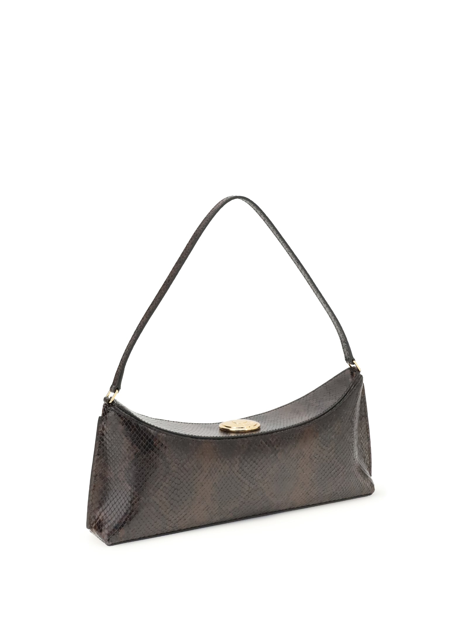 Jacquemus Le Calisson Crocodile-effect Leather Shoulder Bag In Multi