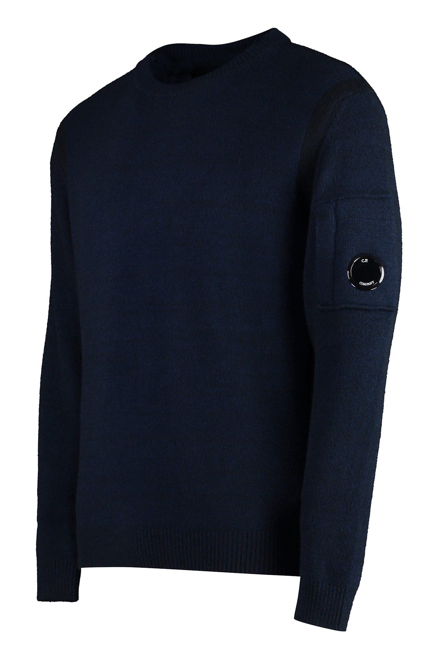 C.p. Company C.p.company Long Sleeve Crew-neck Sweater In Blue