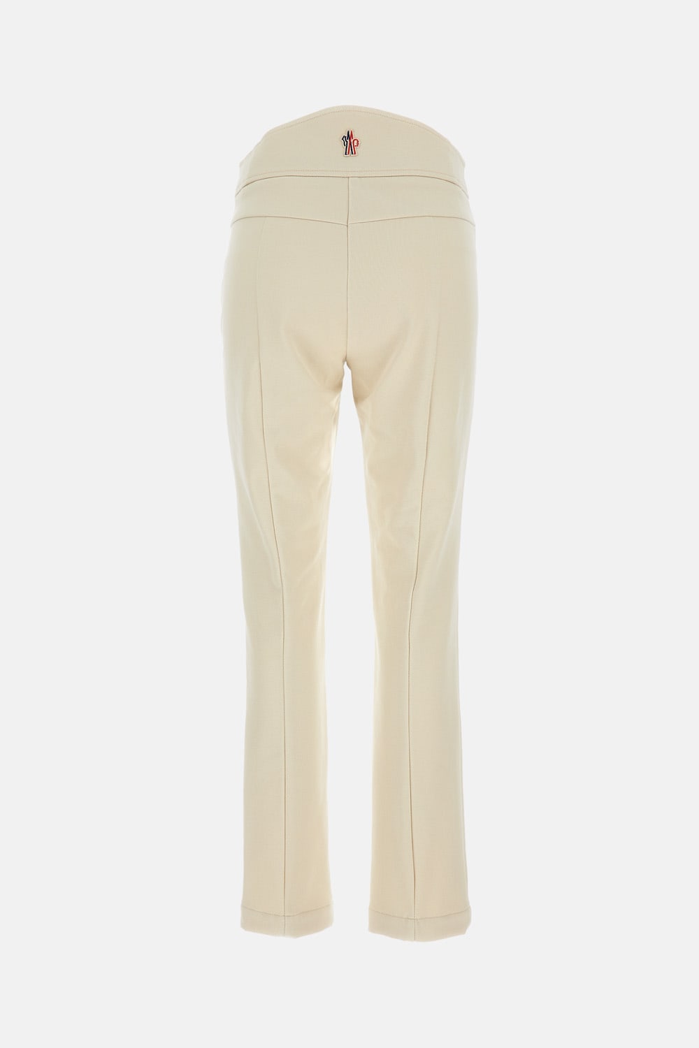 Moncler High-waisted Ski Pants Trousers Beige In White