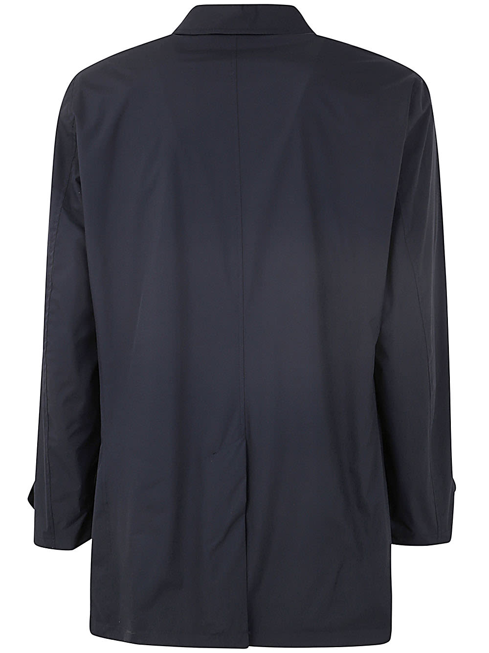 Shop Kiton Trench In Navy Blue