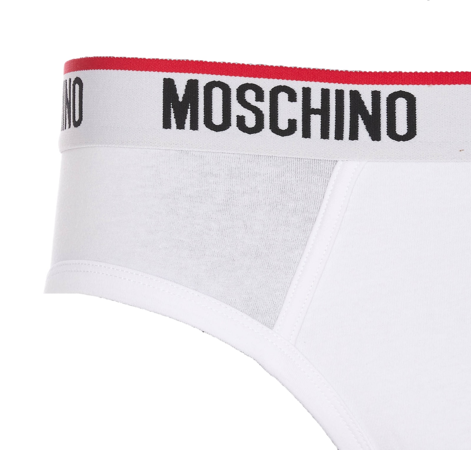 Shop Moschino Bipack Logo Band Slip In White