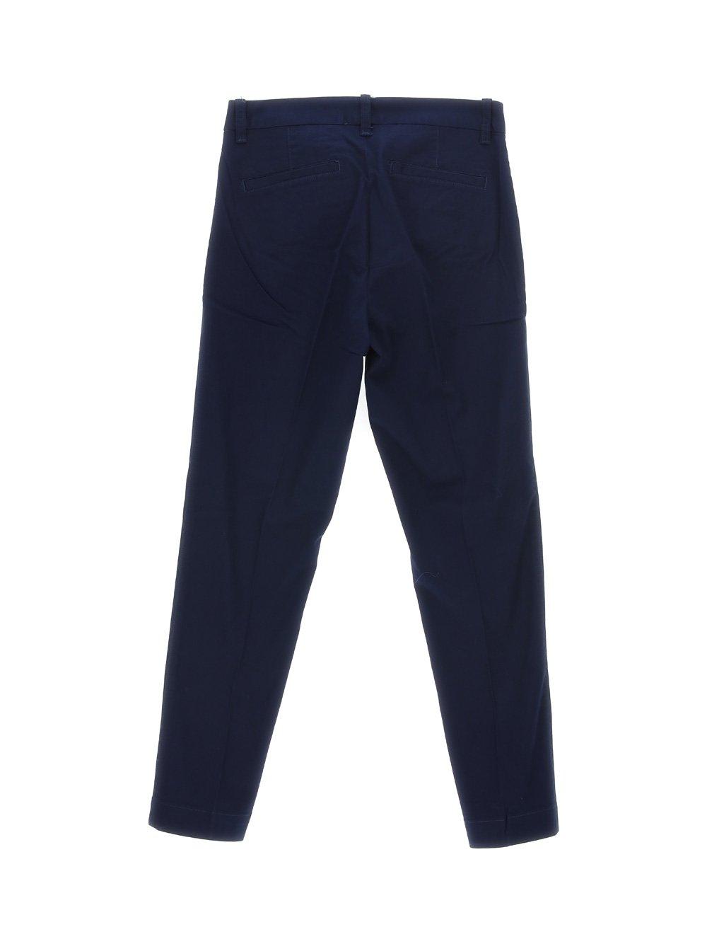 Shop Ralph Lauren High-waist Slim-fit Cropped Trousers In Newport Navy