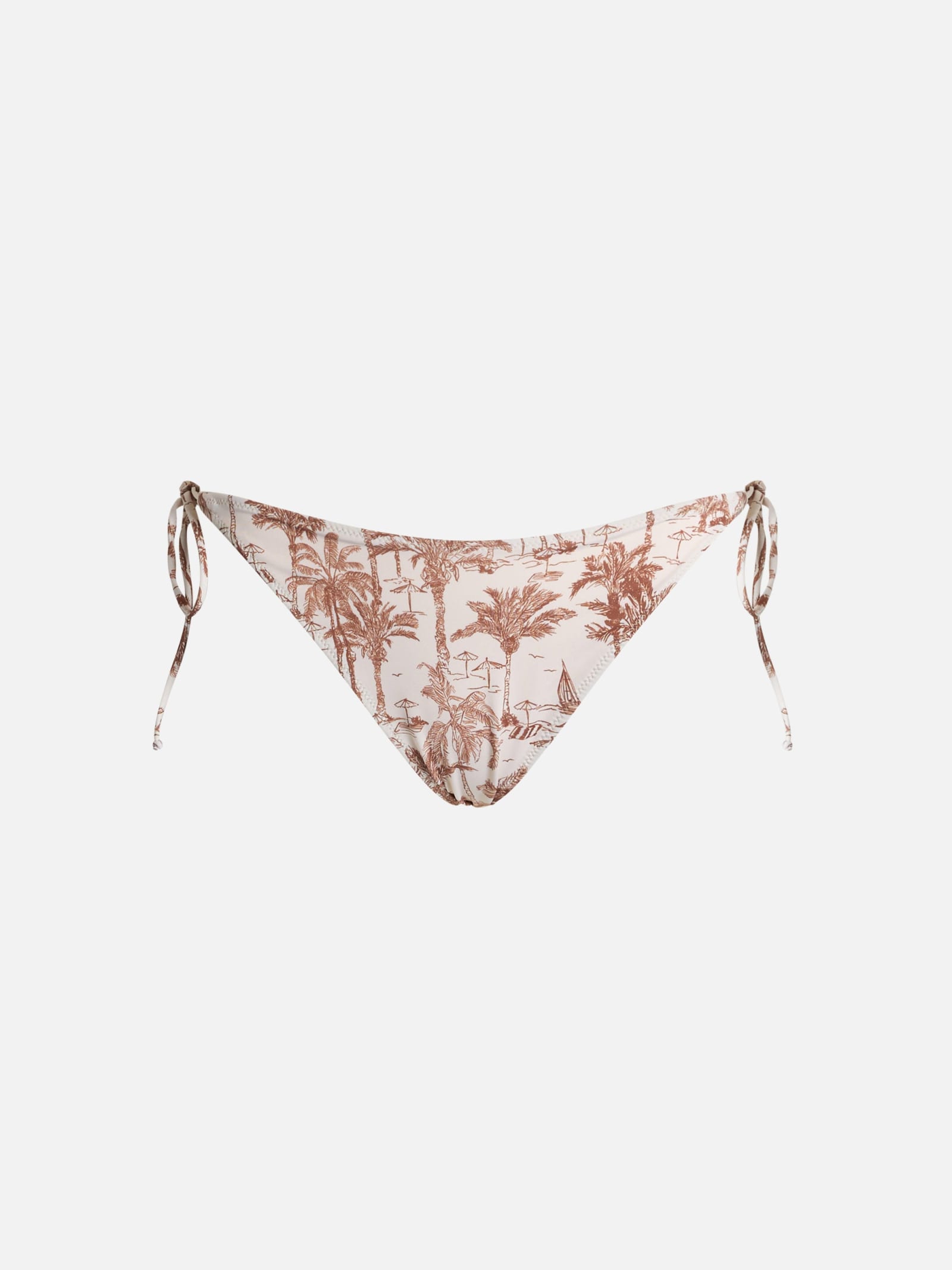 Mc2 Saint Barth Woman Toile De Jouy Classic Swim Briefs Virgo In White