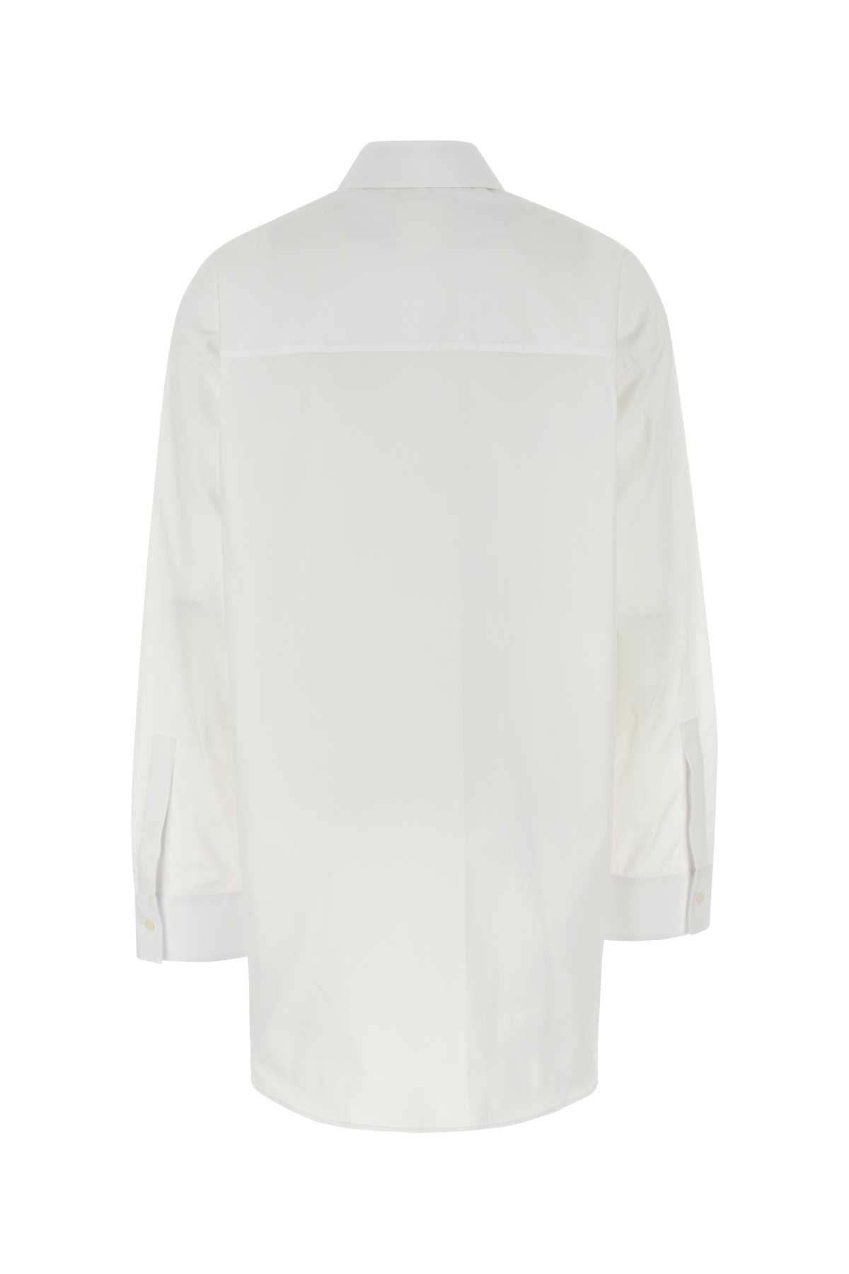 Givenchy Camicia Oversize In Popeline Bianco Donna In White