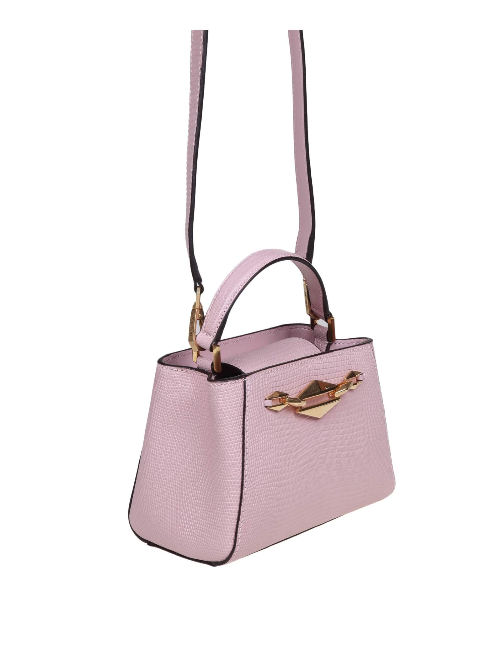 JIMMY CHOO DIAMOND LINK HANDBAG IN PINK LEATHER 