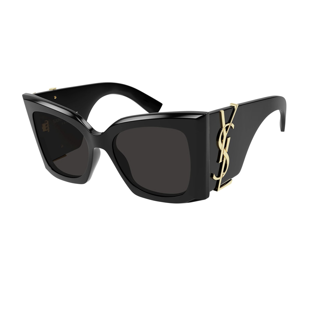 Saint Laurent Blaze Acetate Cat-eye Sunglasses In Black