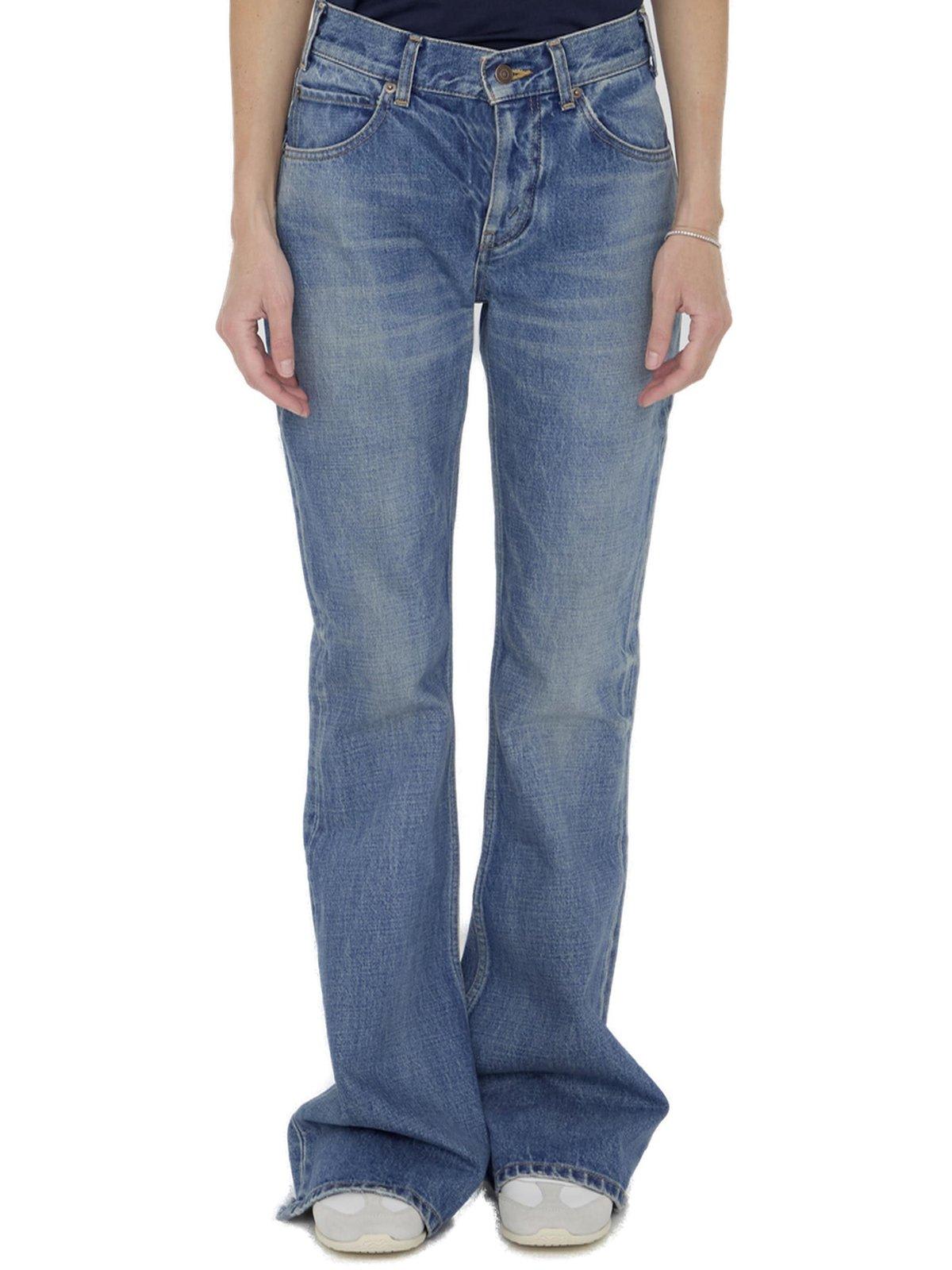 Shop Celine Marco Low-waisted Jeans In Union Wash