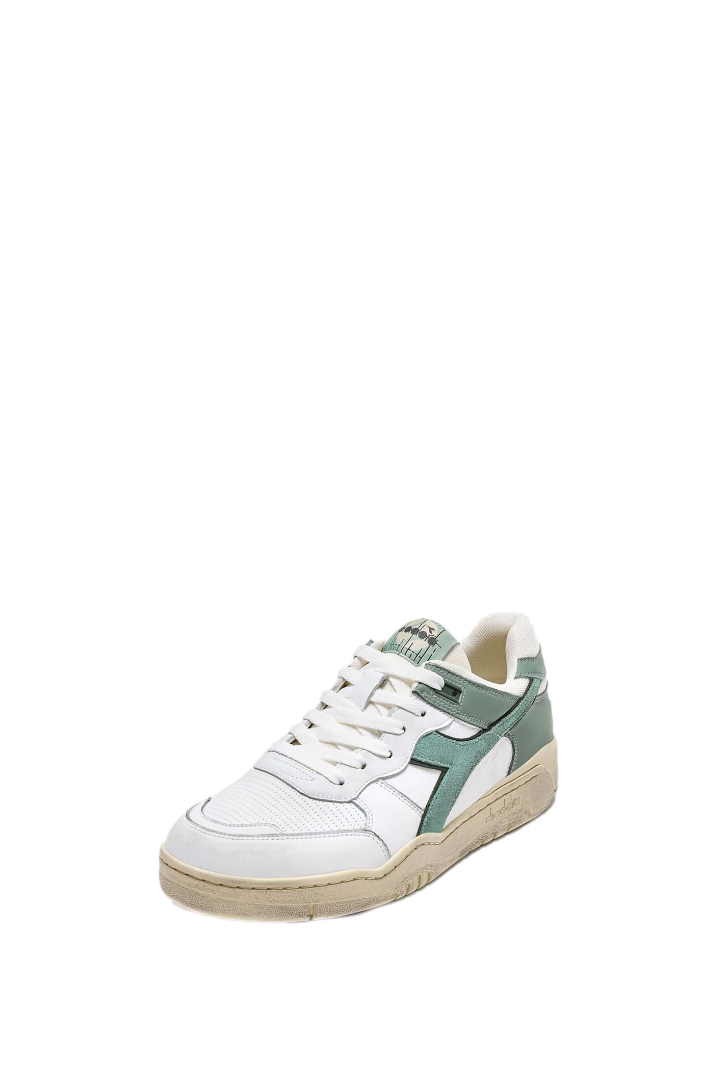 Shop Diadora B.560 Used Sneakers In Green