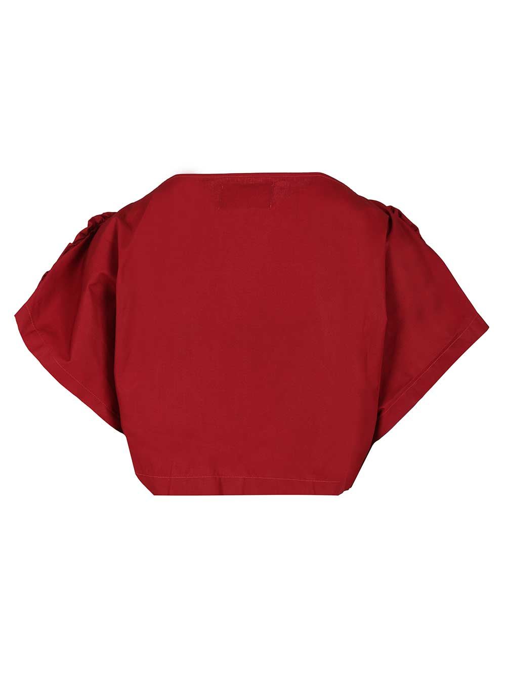 Vivienne Westwood Heart Top Topwear In Red Cotton In Red