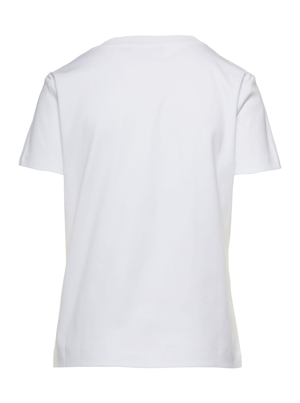 Shop Dolce & Gabbana White T-shirt With Logo Lettering Print In Cotton Woman
