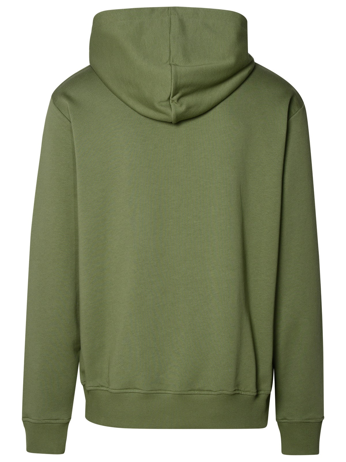 Shop Balmain Green Cotton Sweatshirt