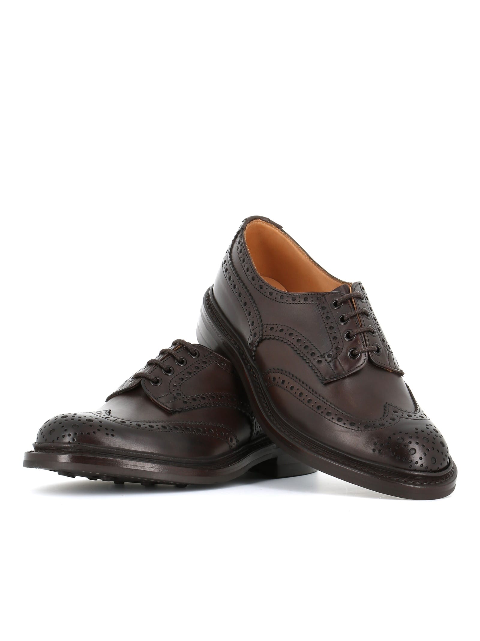 Shop Tricker's Brogues Bourton In Brown