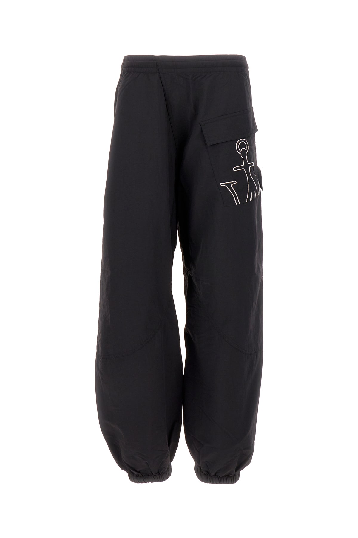 Jw Anderson Black Nylon Cargo Pant In 999