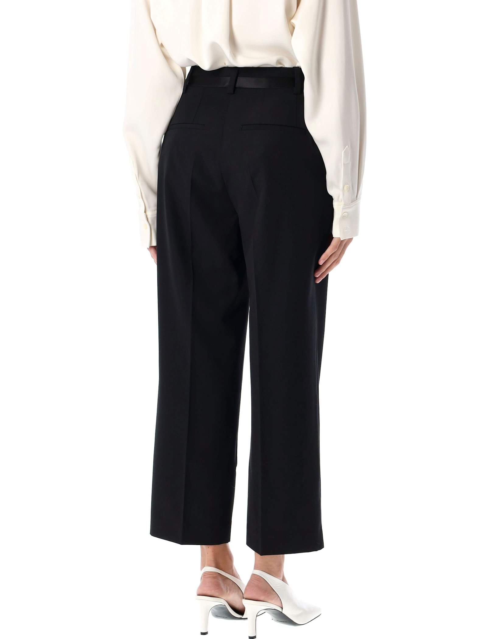Shop Anine Bing Louisa Trousers In Black
