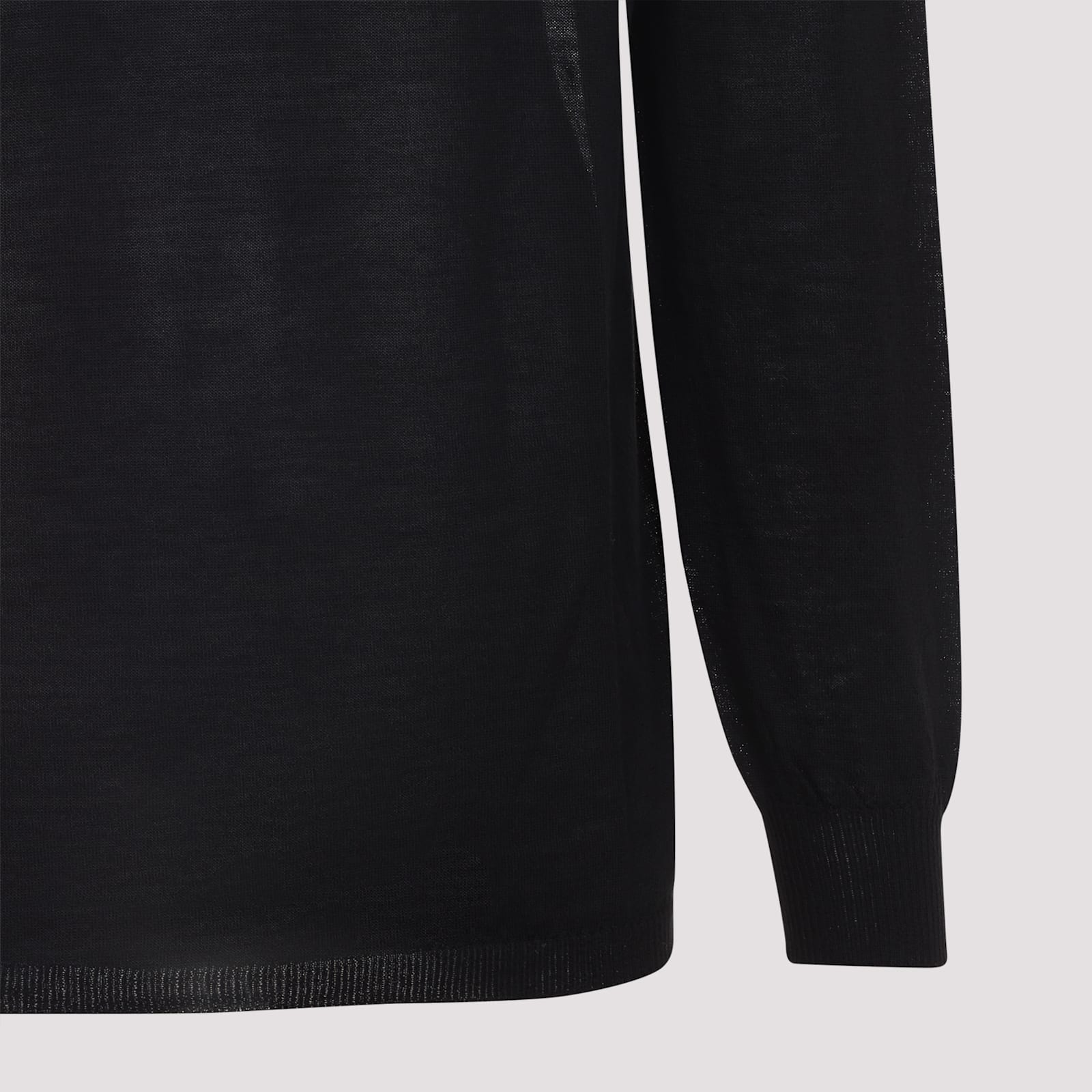 Rick Owens Oversized Turtle Neck Pullover In Black