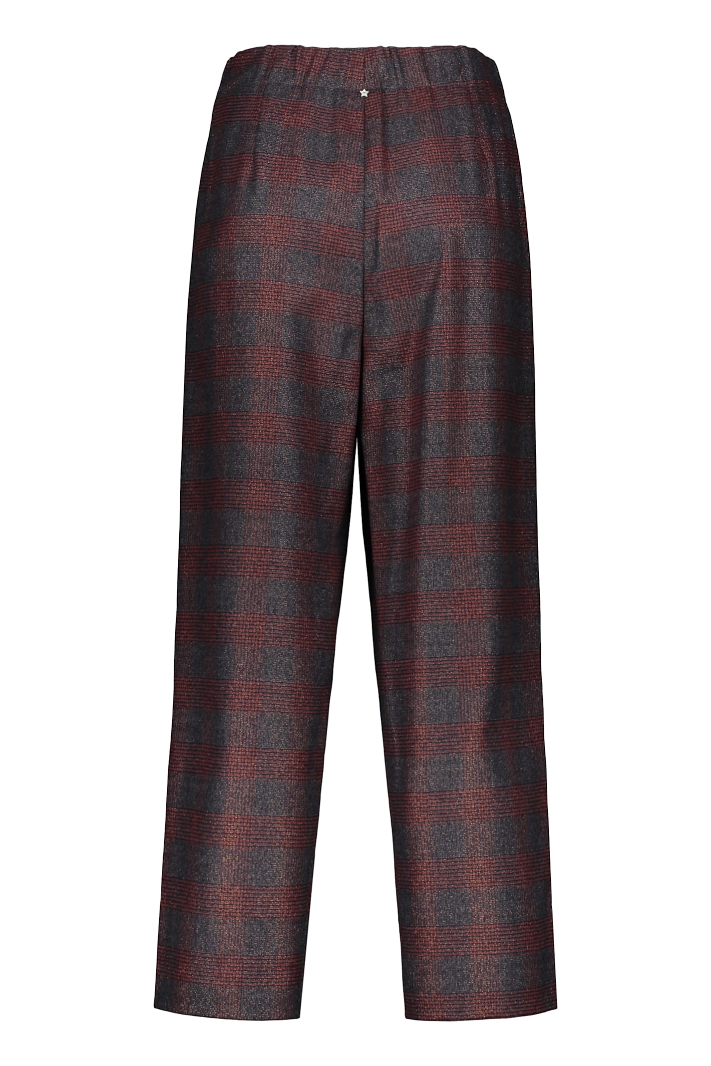 Lorena Antoniazzi Virgin Wool Trousers In Blue