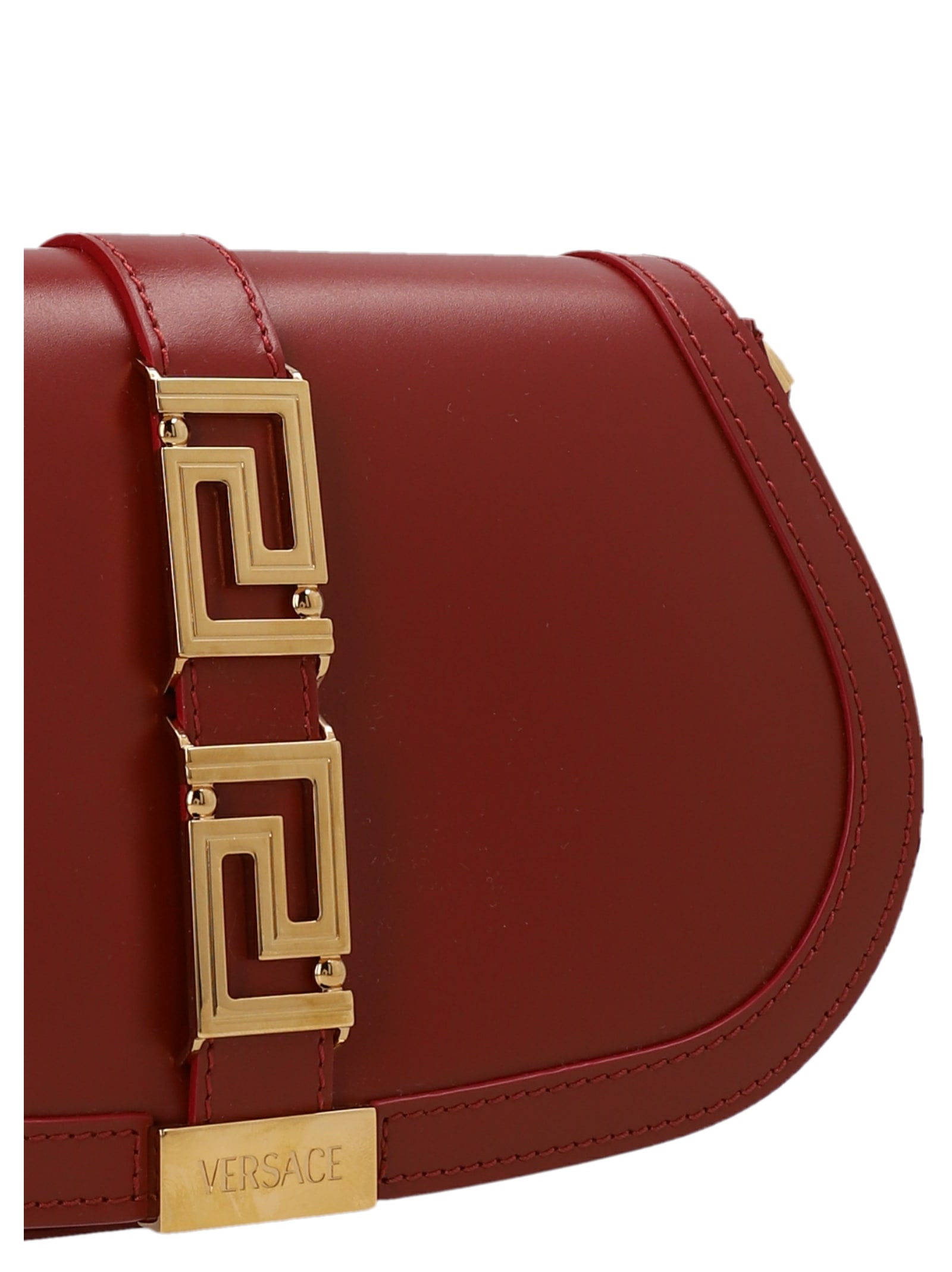 VERSACE GRECA GODDESS LARGE SHOULDER BAG PARADE RED – Enzo