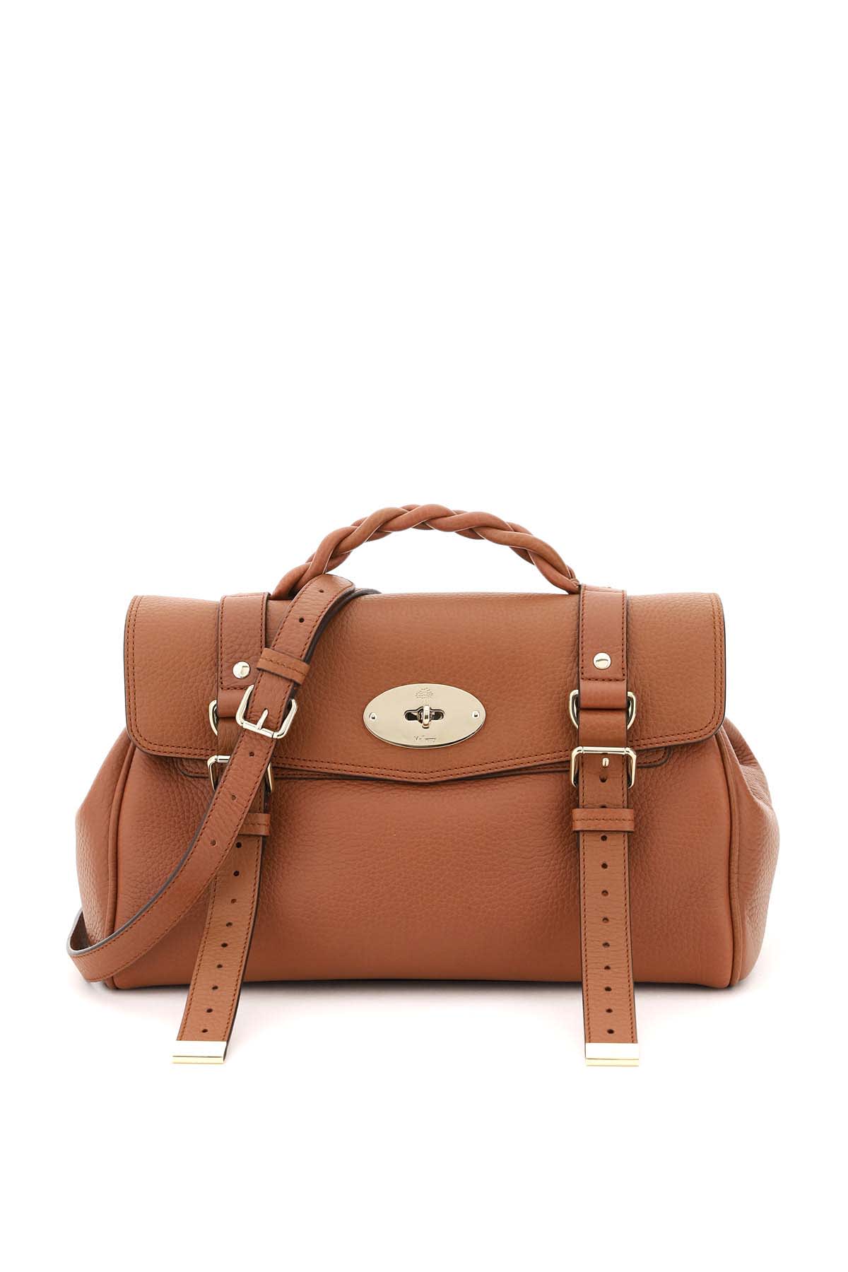 Shop Mulberry Alexa Medium Handbag In Chestnut (brown)
