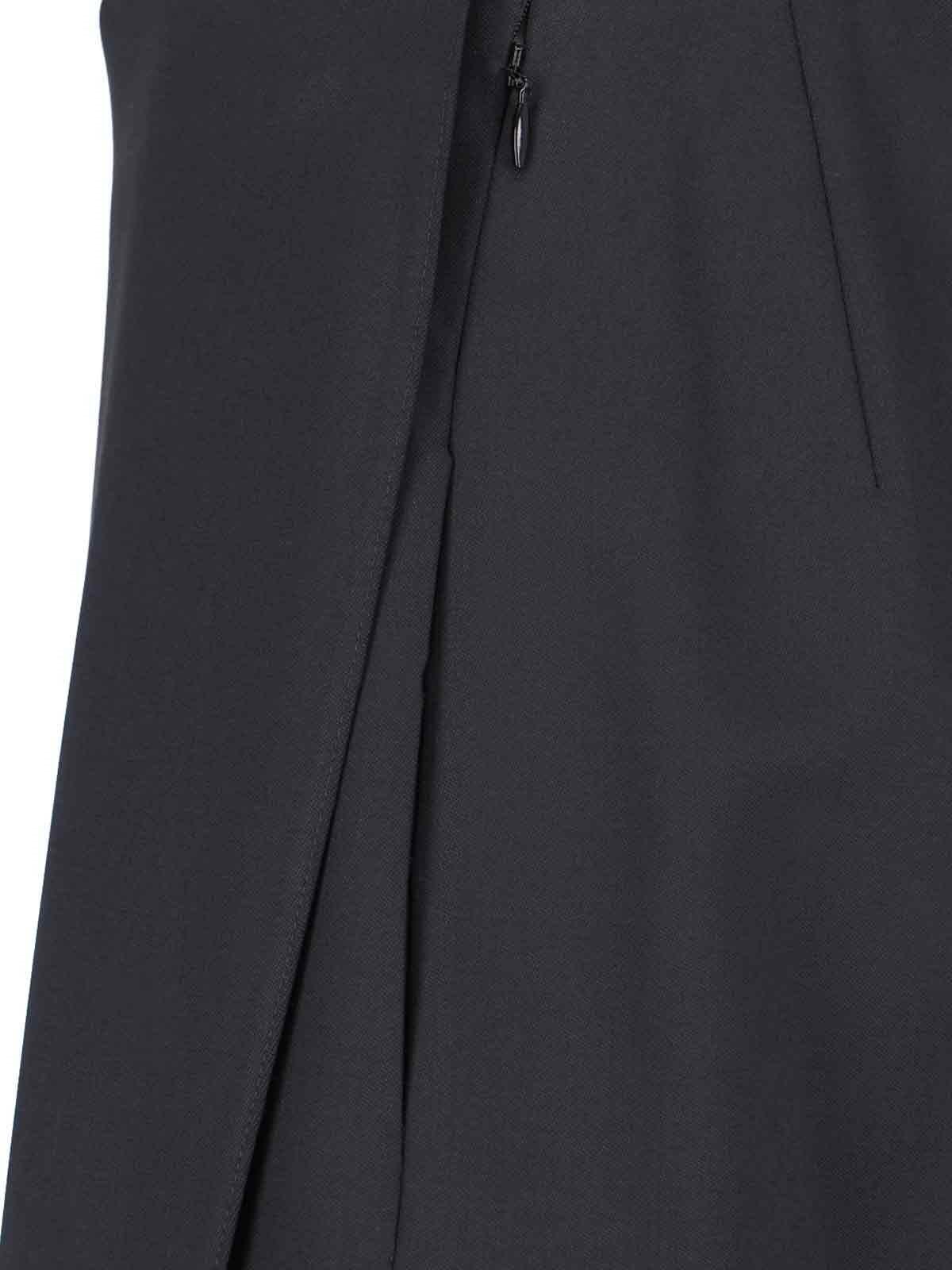 Shop Alaïa Asymmetrical Skirt In Black