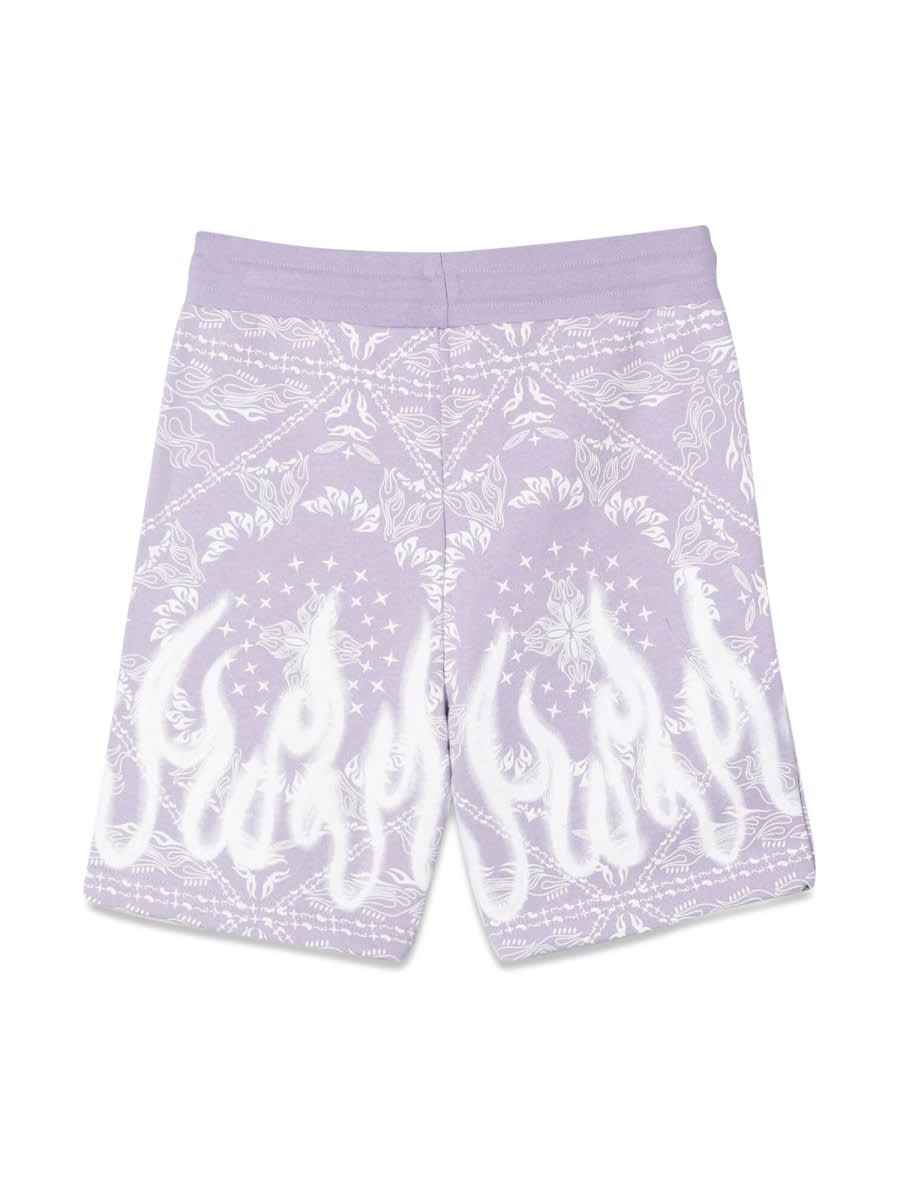 Shop Vision Of Super Lilac Shorts Kids With Bandana Print