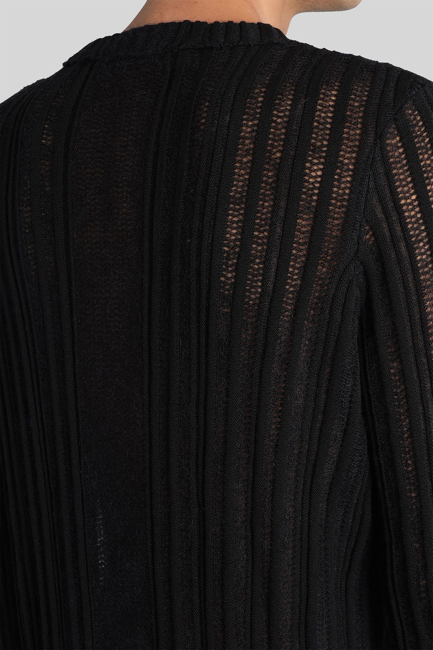 Ann Demeulemeester Halvar Knitwear In Black Cotton In Black